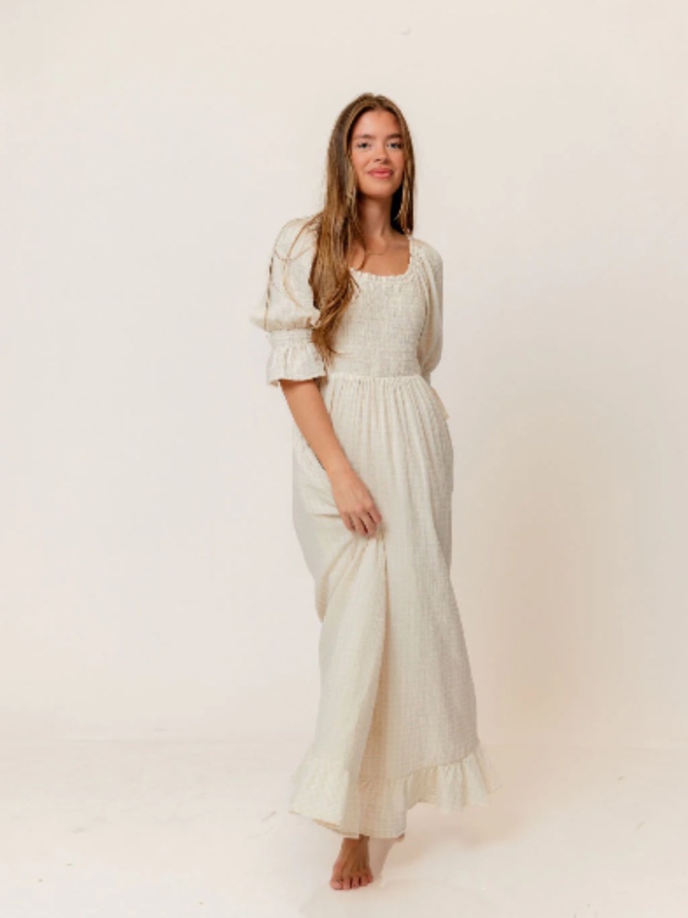 Worth Collective 100% Cotton Sienna Maxi Dress Bump Friendly